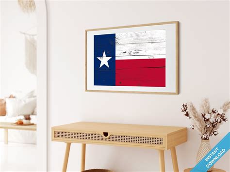 Texas Flag Wall Art Texas Flag Poster Texas Flag Print - Etsy