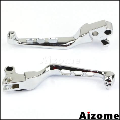 Chrome Motorcycle Skull Brake Clutch Levers For Harley Sportster Xl