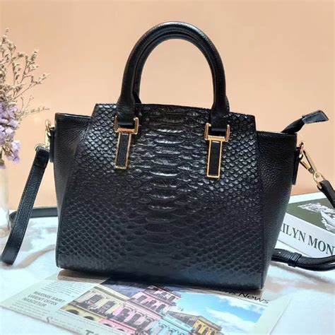 Python Real Leather Tote Bag Women Handbags Lh Colors