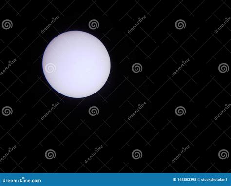 Sun through a Solar Filter and Telescope with Planet Mercury Stock Photo - Image of mercury ...