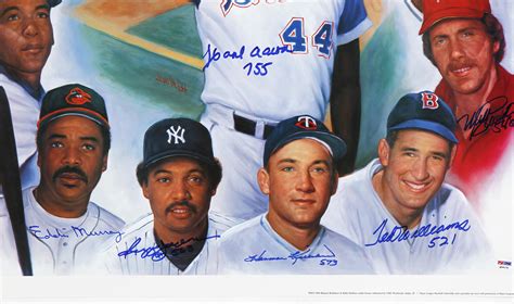 Lot Detail - 500 Home Run Club Poster Signed By (11) Including Williams