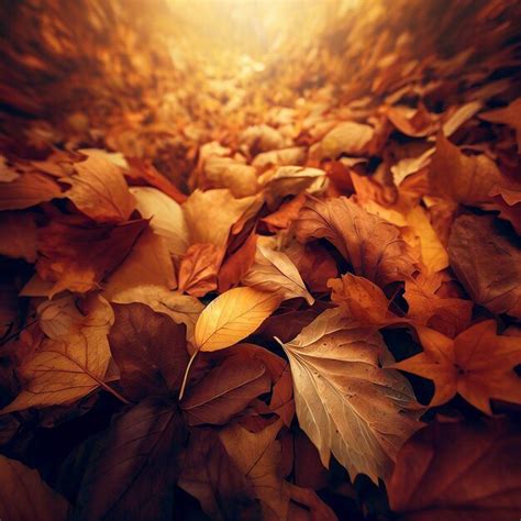 Premium AI Image | A seamless autumn leaves pattern background in oil paint style