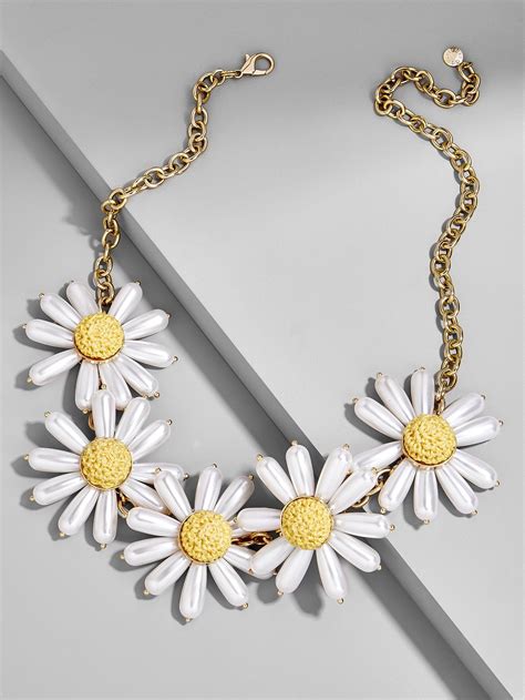 Daisy Flower Statement Necklace Flower Statement Necklace Statement