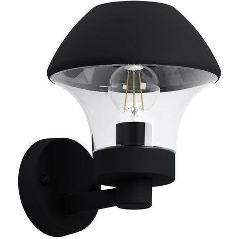 Lampe de paroi extérieure Verlucca lumière noire noir L 21cm H 26 5