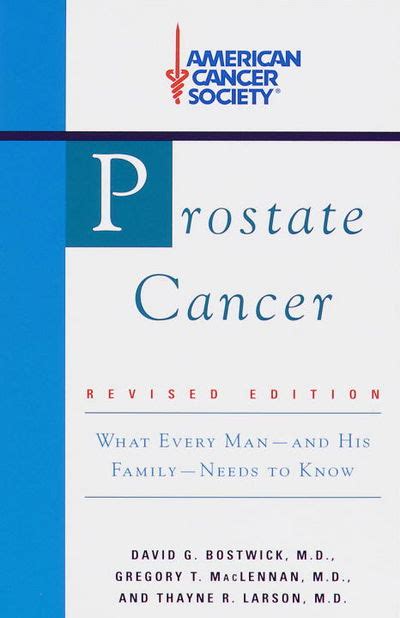 The American Cancer Society Prostate Cancer Revised Edition By