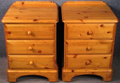 Pair Of Ducal Pine 3 Drawer Bedside Chests Ducal Pine Bedside Table