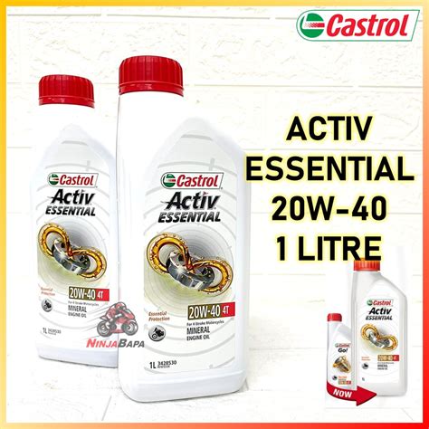 Castrol Activ Essential W Original Motor Minyak Hitam T