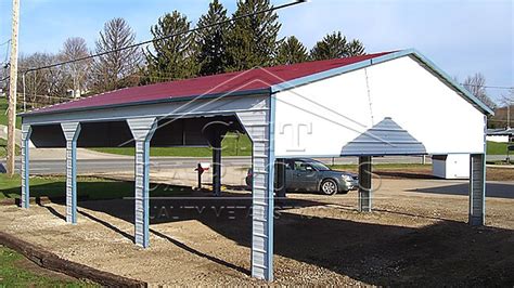 18x30x7 Aframe Side Entry Carport Get Carports