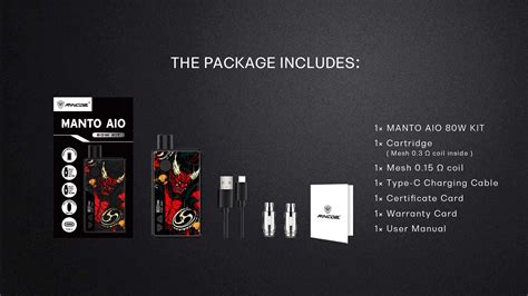 Manto aio 80w kit,Kits