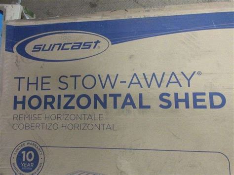 Suncast The Stow Away Horizontal Shed Prime Time Auctions Inc