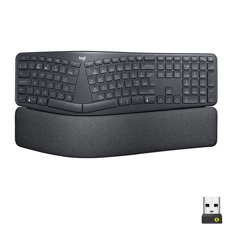 Logitech Ergo K860 Wireless Ergonomic Keyboard For Business Split Keyboard Layout Wrist Rest