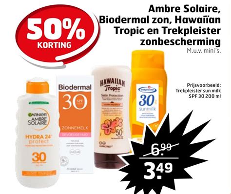 Ambre Solaire Biodermal Zon Hawaiian Tropic En Trekpleister