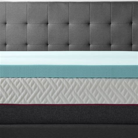 Best Buy Lucid Comfort Collection Gel Memory Foam Topper Queen