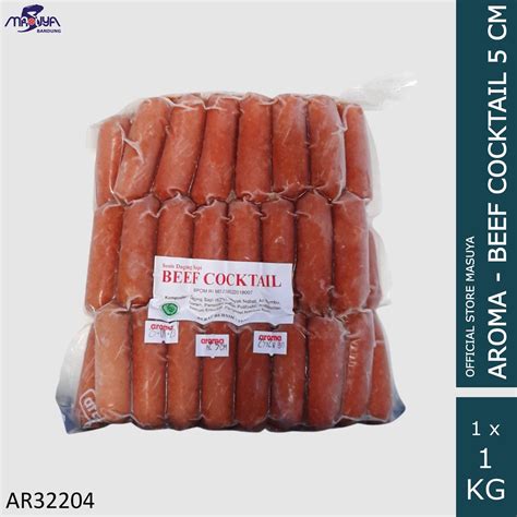 Jual Aroma Beef Cocktail Sausages Sosis Sapi Cocktail Kg Vacuum