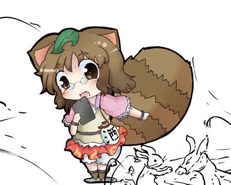 Safebooru Animal Ears Bloomers Blush Stickers Brown Eyes Brown Hair