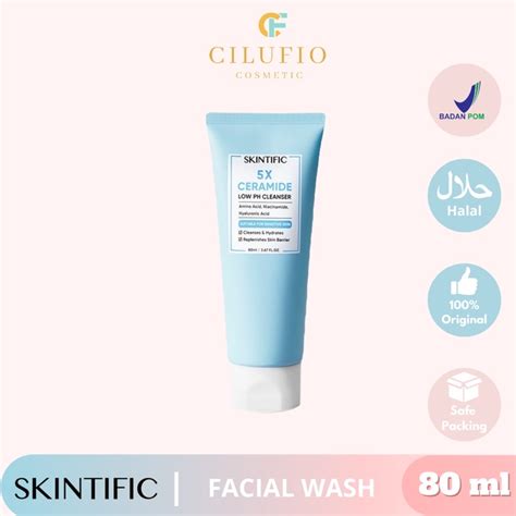 Jual Skintific 5x Ceramide Low Ph Cleanser Facial Wash Gentle Cleanser 80 Ml Shopee Indonesia