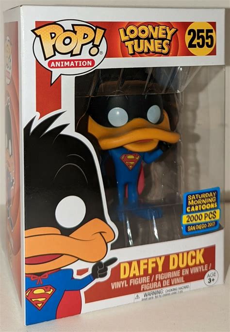 Funko Pop Looney Tunes 255 Daffy Duck Stupor Duck Superman Sdcc