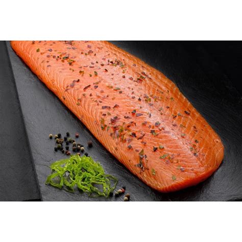 Hand Sliced Irish Organic Smoked Salmon Plantin Kaviari Caviar