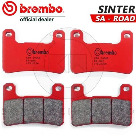 4 PASTIGLIE FRENO Anteriori Brembo Sa Sinterizzate 07Su27Sa Kawasaki Zx