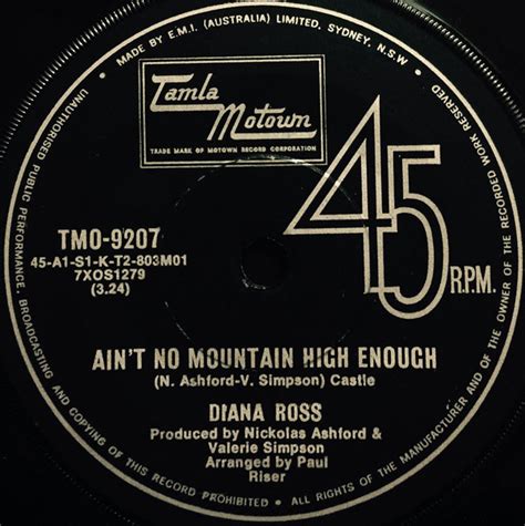 Diana Ross Aint No Mountain High Enough Cant It Wait Until