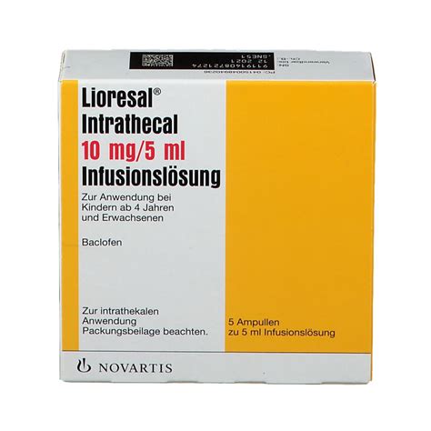 Lioresal® Intrathecal 10 Mg 5x5 Ml Mit Dem E Rezept Kaufen Shop Apotheke