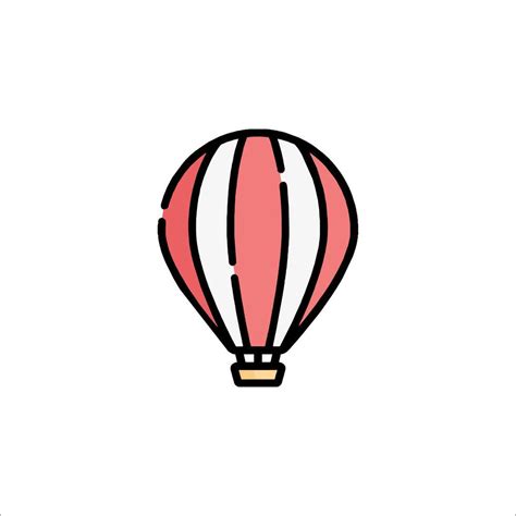 Hot Air Balloon Icon Illustration 53765957 Vector Art At Vecteezy