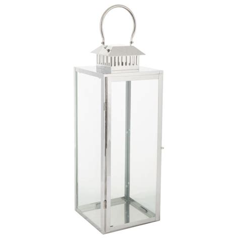 Farol De Acero Inoxidable Y Cristal Leroy Merlin