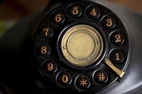 Premium Photo | Black keypad of an old telephone from the past