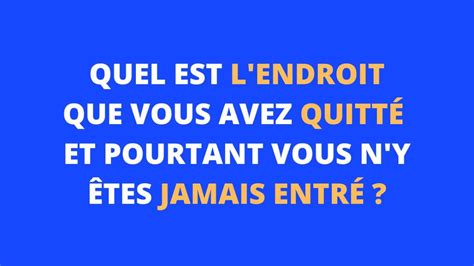 Énigme du jour Seuls les plus futés arriveront à trouver quel est cet