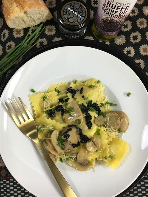 Las Recetas De Martuka Ravioli De Setas Con Aceite De Trufa