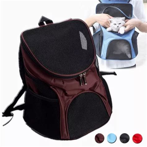 Mochila Bolsa Transporte Mascota Perro Gato Viaje Mercadolibre