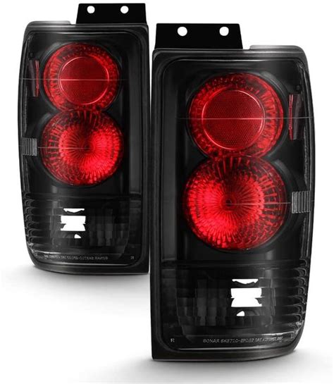 Spyder Ford Expedition Euro Altezza Tail Lights Black Alt