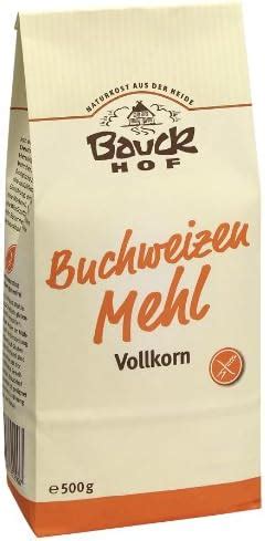 Bauckhof Buchweizenmehl Vollkorn 2er Pack 2 x 500 g Tüte Bio