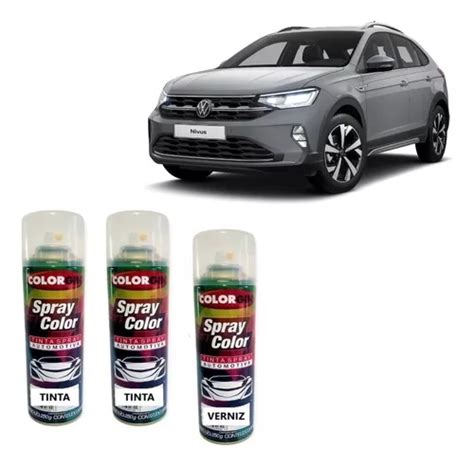 Kit Tinta Automotiva Spray Cinza Moonstone Vw Verniz