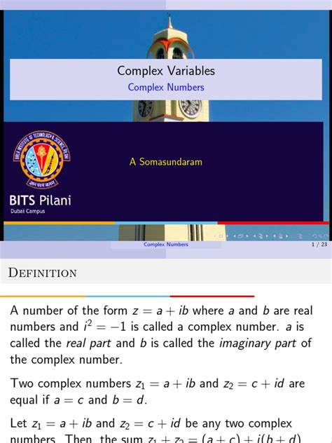 Complex Numbers | PDF
