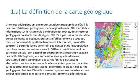 SOLUTION La Carte G Ologique Bilan Synth Tique Des Tudes