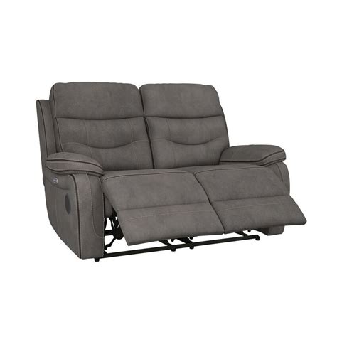 Endurance Grey Fabric Deacon 2 Seater Power Recliner Sofa By Scs