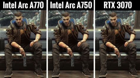 Intel Arc A770 Vs Intel Arc A750 Vs Rtx 3070 I9 12900k Youtube