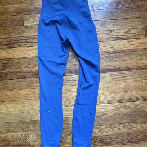 Lululemon cobalt blue leggings with pockets... | Depop