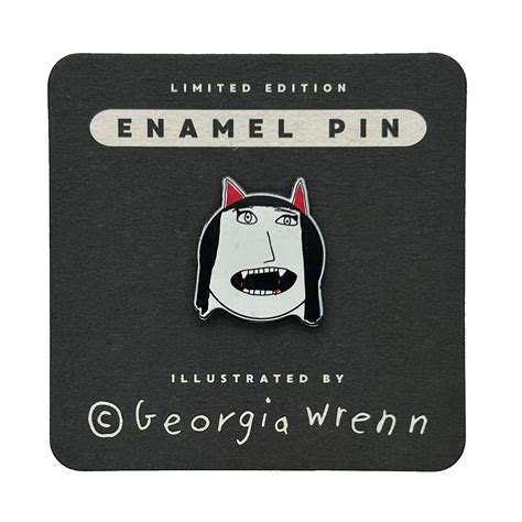 Vampire Girl Enamel Pin Georgiamadethis