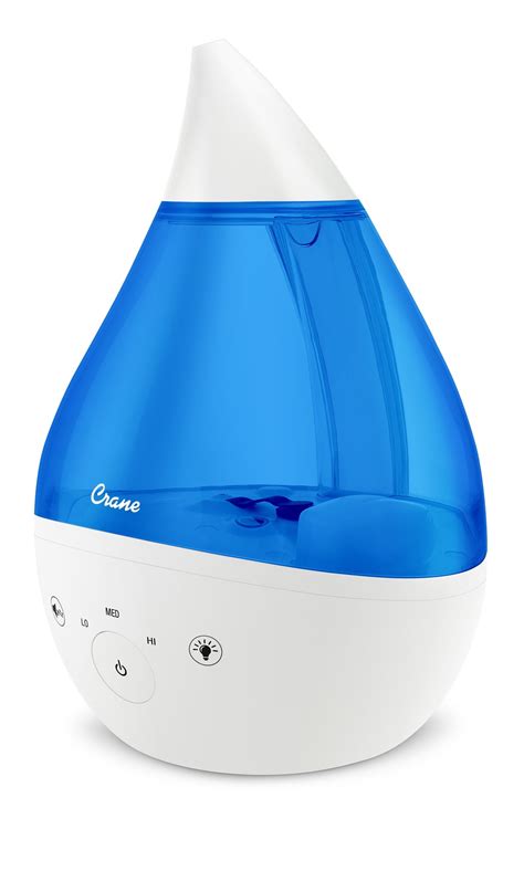 Crane Top Fill Drop 1 Gallon Ultrasonic Cool Mist Humidifier With Sound