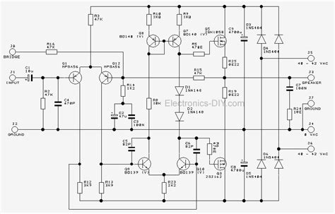 High Power Mosfet Amplifier Circuit Diagrams