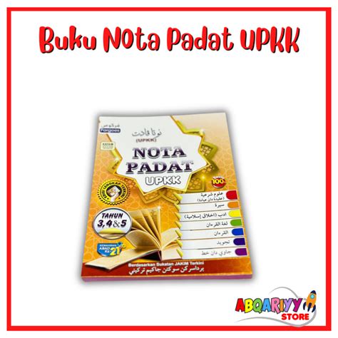 Buku Nota Padat UPKK Edisi Lengkap Dan Koleksi Soalan UPKK Edisi 2024