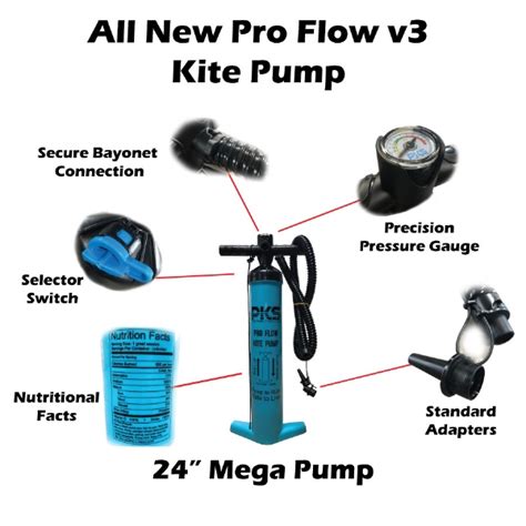 Pks Pro Flow V Mega Kite Pump For Kiteboarding Sup Windycity