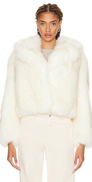 STAND STUDIO Samara Faux Fur Jacket