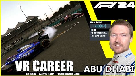 Bottled It In The Finale F1 24 VR Career E24 Abu Dhabi GP YouTube