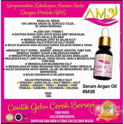 Kelebihan Minyak Argan Oil Ams Terriploaty