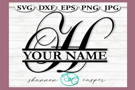 H Split Monogram Svg Free Dxf Include Free Svg Cut Files Yuor