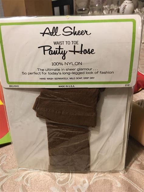 Vintage All Sheer Waist To Toe Nylon Spice Nude Panty Gem