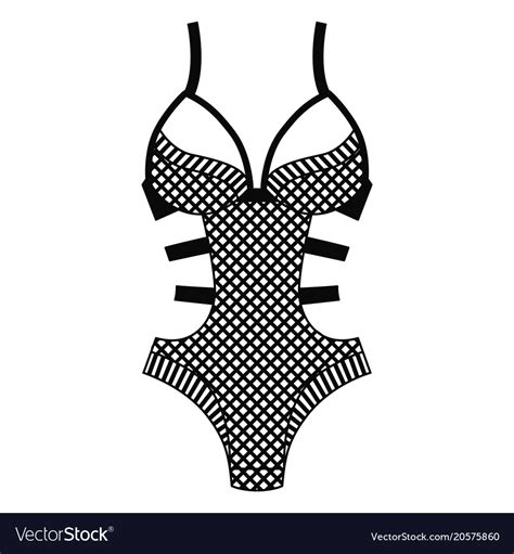 Body Lingerie Lacy Lingerie Royalty Free Vector Image